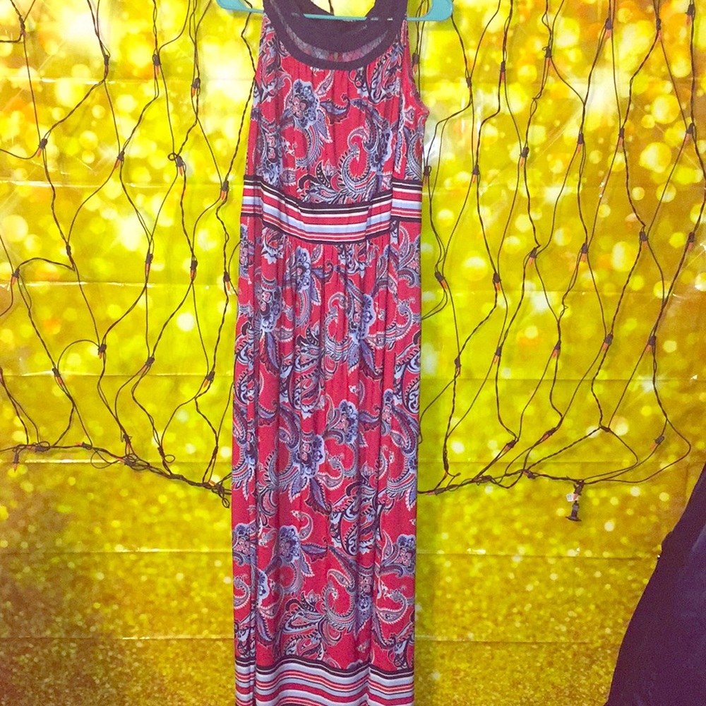 NEW red, white & blue maxi PLUS SIZE dress